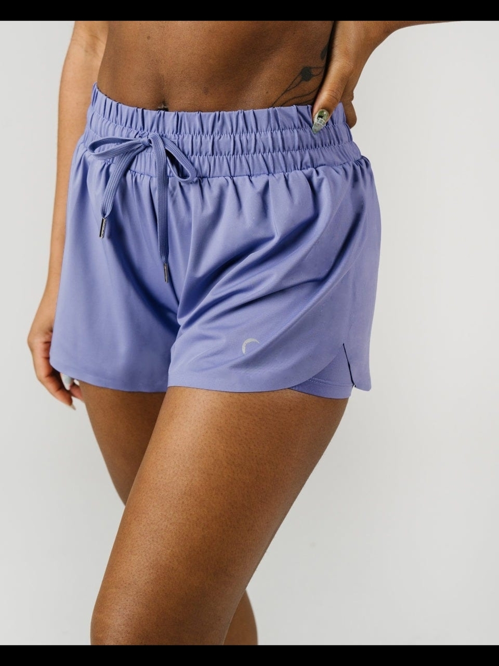 ZYIA Periwinkle Race Pace Shorts NEW